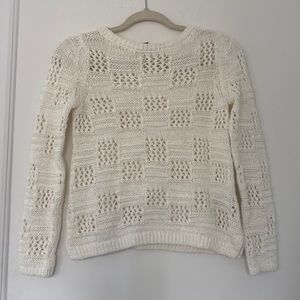 BR White Knit Sweater